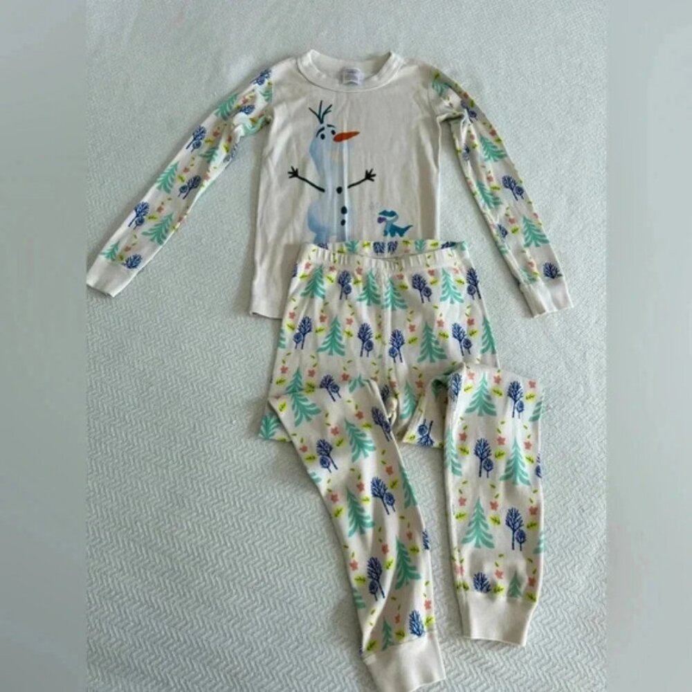 Hanna Andersson Olaf Pajama Set 120cm US 6-7